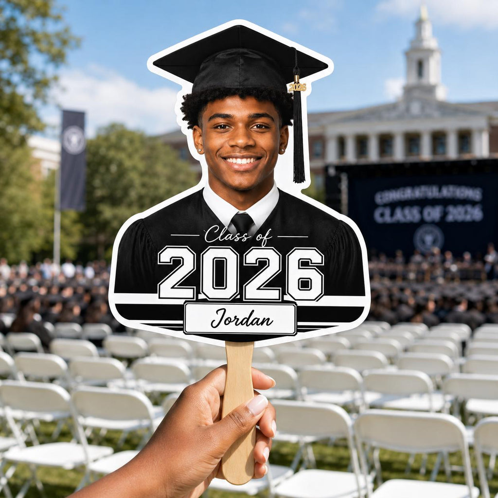 Custom Graduation Photo Fan, Class of 2026 Personalized Graduate Prop - product image 9