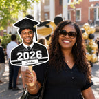 Custom Graduation Photo Fan, Class of 2026 Personalized Graduate Prop – product photo 8
