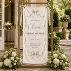 Personalized Satin Bridal Shower Welcome Banner, Custom Event Decor Sign – product photo 6