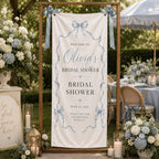 Personalized Satin Bridal Shower Welcome Banner, Custom Event Decor Sign – product photo 10