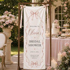 Personalized Satin Bridal Shower Welcome Banner, Custom Event Decor Sign – product photo 7