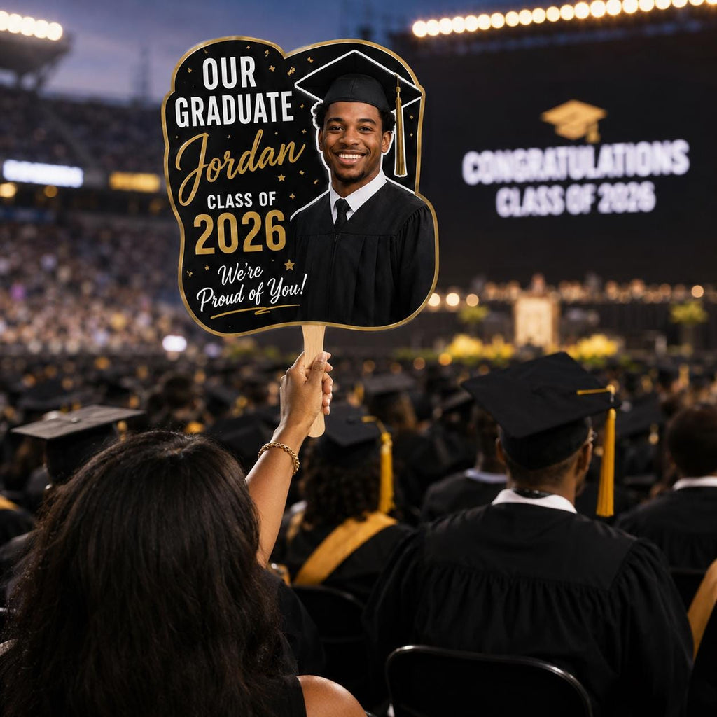 Custom Graduation Photo Fan, Class of 2026 Keepsake Prop - product image 8