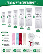 Personalized Wedding Photo Fabric Banner – product photo 3
