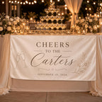 Personalized Cheers Wedding Bar Banner – product photo 9