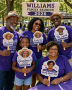 Custom Photo Hand Fan, Family Reunion Party Favor – product photo 7