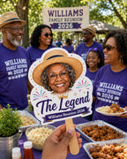 Custom Photo Hand Fan, Family Reunion Party Favor – main product view