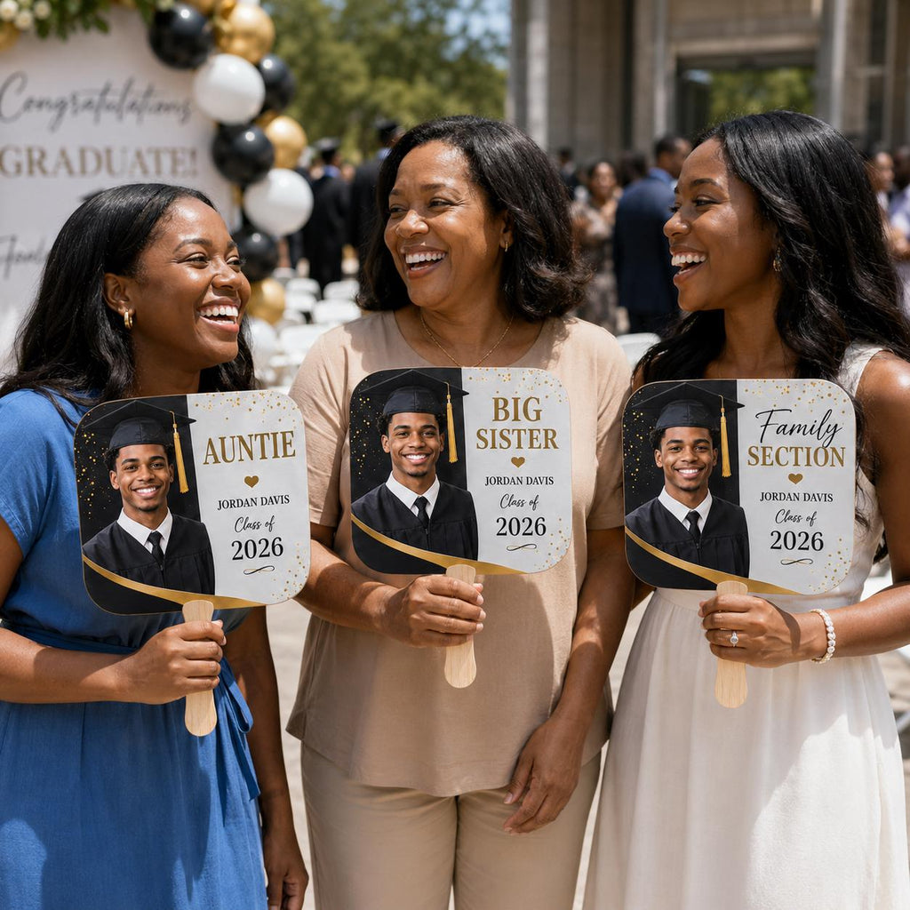 Custom Photo Graduation Fans, Class of 2026 Family Keepsake Props - product image 9