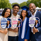 Custom Graduation Photo Fan, Class of 2026 Personalized Grad Prop – product photo 2