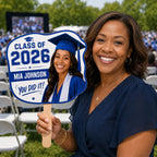 Custom Graduation Photo Fan, Class of 2026 Personalized Grad Prop – product photo 9