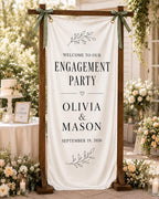 Personalized Satin Engagement Banner – product photo 7