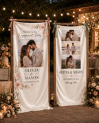 Personalized Satin Engagement Banner – product photo 2