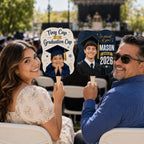 Custom Graduation Photo Fan, Class of 2026 Grad Prop, Personalized Keepsake – product photo 5