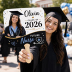 Custom Photo Graduation Fan, Class of 2026 Future Nurse Prop – product photo 10