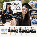 Custom Photo Graduation Fan, Class of 2026 Future Nurse Prop – product photo 3