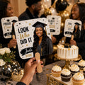 Custom Graduation Photo Hand Fans, Class of 2026 Party Props, Personalized Grad Favors - product image 1