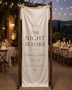 Personalized Satin Wedding Welcome Banner, Rehearsal Dinner Sign – product photo 10