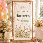 Wildflower First Birthday Banner – product photo 5