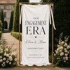 Personalized Engagement Party Satin Banner – product photo 2