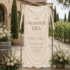 Personalized Engagement Party Satin Banner – product photo 9