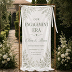 Personalized Engagement Party Satin Banner – product photo 7