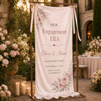 Personalized Engagement Party Satin Banner – product photo 10