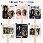 Custom Double Photo Graduation Fan – product photo 3