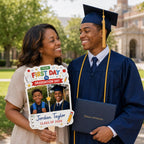 Custom Photo Graduation Fan, Class of 2026 Prop – product photo 2