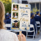 Custom Graduation Photo Fan, Class of 2026 Grad Prop, Personalized Timeline Keepsake – product photo 4