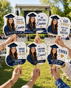 Custom Photo Graduation Fan, Class of 2026 Grad Squad Prop – product photo 4