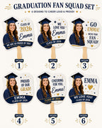 Custom Photo Graduation Fan, Class of 2026 Grad Squad Prop – product photo 3