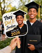 Custom Graduation Photo Fan, Class of 2026 Party Prop – product photo 7