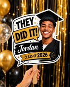 Custom Graduation Photo Fan, Class of 2026 Party Prop – product photo 5