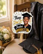Custom Graduation Photo Fan, Class of 2026 Party Prop – product photo 6