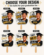Custom Graduation Photo Fan, Class of 2026 Party Prop – product photo 4