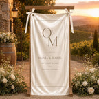 Minimal Monogram Wedding Banner – product photo 3