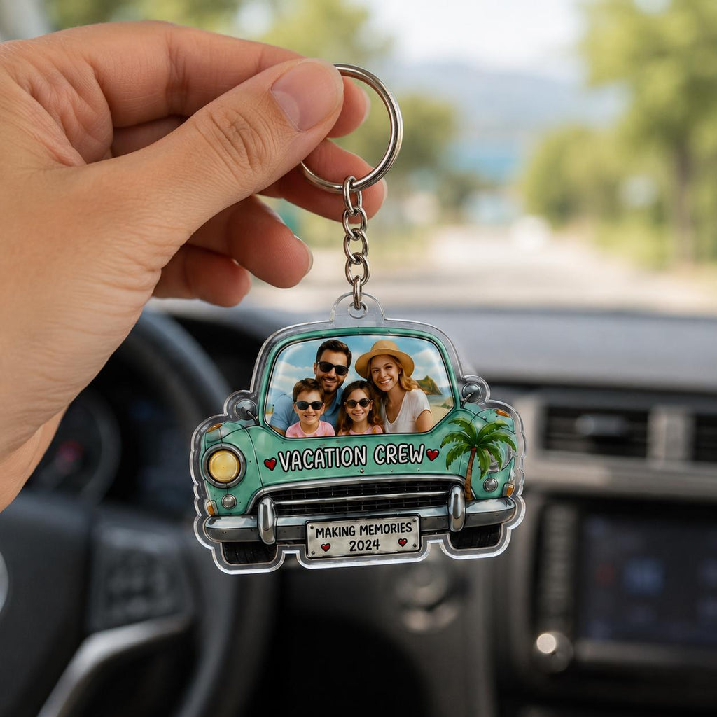 Custom Photo Visor Clip, Personalized Vacation Family Car Accessory - product image 3