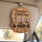 Personalized Wooden Grandpa Car Visor Clip – product photo 6