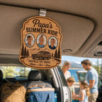 Personalized Wooden Grandpa Car Visor Clip – product photo 9