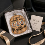 Personalized Wooden Grandpa Car Visor Clip – main product view