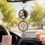 Custom Photo Car Charm, Drive Safe Rearview Mirror Keepsake – product photo 10
