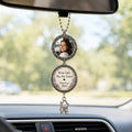 Custom Photo Car Charm, Drive Safe Rearview Mirror Keepsake, First Car Gift - product image 1