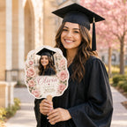 Floral Graduation Photo Fan, Custom Class of 2026 Keepsake, Personalized Grad Gift – product photo 7
