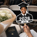 Custom Graduation Photo Fan, Class of 2026 Personalized Graduate Prop – product photo 3