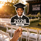 Custom Graduation Photo Fan, Class of 2026 Personalized Graduate Prop – product photo 4