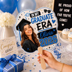 Custom Graduation Photo Hand Fan, Class of 2026 Grad Party Prop – product photo 6