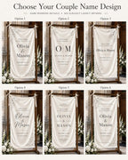 Personalized Satin Wedding Welcome Banner, Custom Ceremony Signage – product photo 3