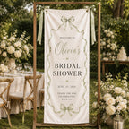 Personalized Satin Bridal Shower Welcome Banner, Custom Event Decor Sign – product photo 9