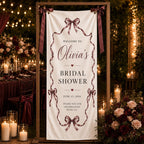 Personalized Satin Bridal Shower Welcome Banner, Custom Event Decor Sign – product photo 8