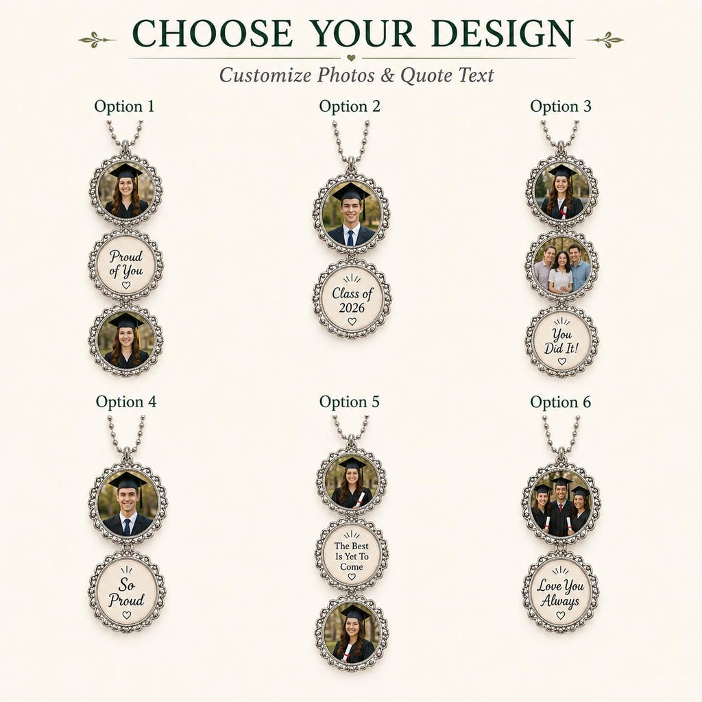 Graduation Photo Charm, Personalized Class of 2026 Keepsake, Custom Proud Graduate Gift - product image 3