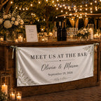 Custom Satin Wedding Bar Banner – product photo 5